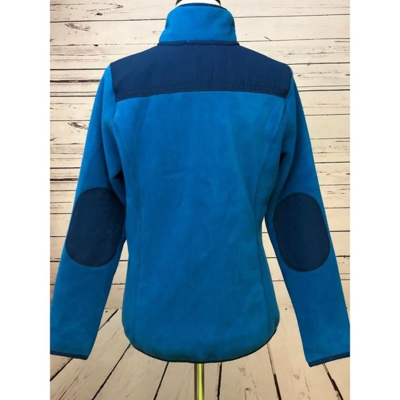 Green Tea Small Fleece Jacket Full Zip Coat Blue Anthropologie Womens Aqua - Picture 4 of 11